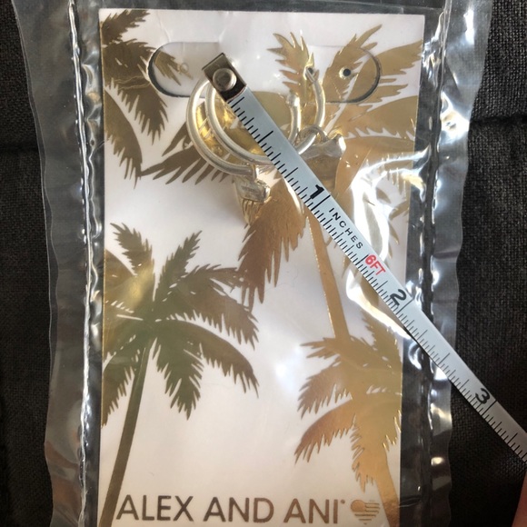 NEW: ALEX AND ANI Silver & Gold 🦈 Tooth Earrings - Picture 3 of 7